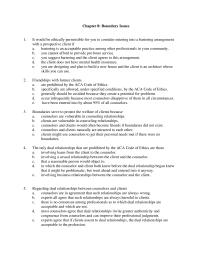Business Ethics Chapter 8 1 Counselors Who Hug Their Clients Would Never Get Into Trouble Long The