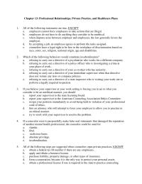 Business Ethics Chapter 12 1 Professional Relationships Private Practice And Healthcare Plans All The Following