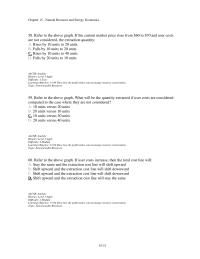 Economics Chapter 15d 2 What will be the quantity extracted if user costs are considered compared to the case where they are not considered