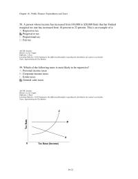 Economics Chapter 16d 2 The relationship between the average tax rate and the tax base in a proportional tax would be represented by