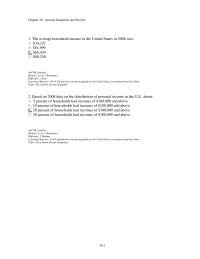 Economics Chapter 20d 1 The greater the degree of inequality in the distribution of income, the more bowed will be the Lorenz curve toward the