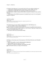 Economics Chapter 21d 3 Which of the following provisions of the PPACA do proponents expect to reduce the growth of health care spending