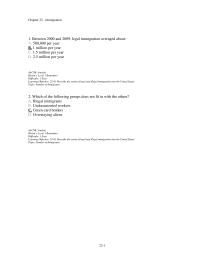 Economics Chapter 22d 1 Of all of the people who became permanent legal residents of the U.S. in 2009, about how many were sponsored by employers