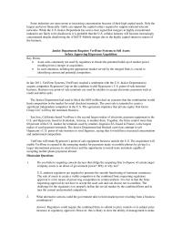 Finance Chapter 2 2 What alternative actions could the government take to limit market power resulting from a business combination