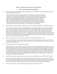 Finance Chapter 7 1 What is the significance of the weighted average cost of capital? How is it calculated? Do the weights reflect the firm’s actual or target debt to total capital ratio?