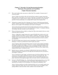 Finance Chapter 17 1 Why would creditors make concessions to a debtor firm? Give examples of common types of concessions made