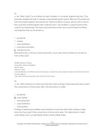 Human Resources Chapter 12 2 When members of a team exert less effort when working on team tasks than they would if they worked alone on those same tasks, the phenomenon is called