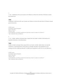 Human Resources Chapter 14 1 Leadership is the use of power and influence to direct the activities of followers toward goal attainment.