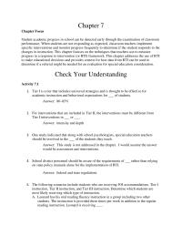 Chapter 7 Chapter 7 One method to determine whether change has occurred is to set a cut-off point that must be met by the student