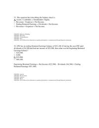 Accounting Chapter 1 2 Given the information below about Thomas Corporation, what was the amount of dividends the company paid in the current period