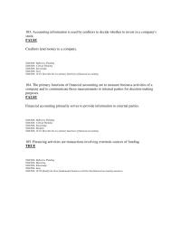 Accounting Chapter 1 3 The primary functions of financial accounting are to measure business activities of a company and to communicate