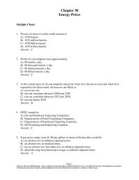 Economics Chapter 38 1 At the current pace of oil consumption and given what oil is known to exist and what oil is expected to be discovered, oil reserves are likely to&nbsp;