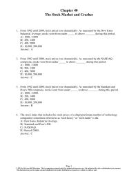 Economics Chapter 40 1 The stock index that includes the stock prices of a disproportionate number of technology companies