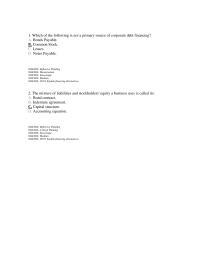 Accounting Chapter 9 1 The advantages of obtaining long-term funds by issuing bonds, rather than issuing additional common stock, include which of the following