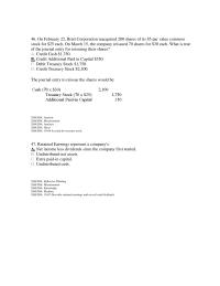 Accounting Chapter 10 2 How does the stockholders’ equity section in the balance sheet differ from the statement of stockholders’ equity