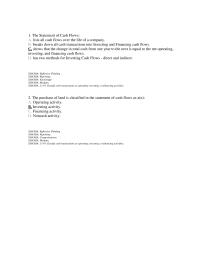 Accounting Chapter 11 1 All classifications on the Balance Sheet have a general relationship with sections identified on the Statement of Cash Flows