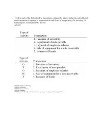 Accounting Chapter 11 4 Nathan Herrmann has completed the basic format to be used in preparing the statement of cash flows (indirect method) for CEO Consultants