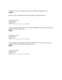 Accounting Chapter 12 3 Profit margin measures the income earned on each dollar of sales, and is calculated by dividing net income by net sales.