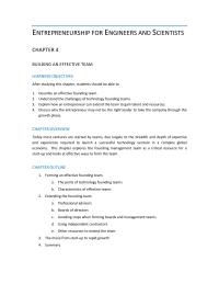 Entrepreneurship Chapter 4 Homework Why is it advantageous for a technology start-up to be launched with a founding team over a solo entrepreneur?
