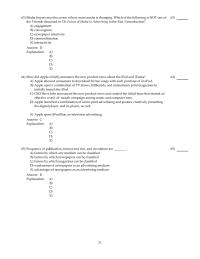 Chapter 8 2 Mini-Case Question. The media plan calls for placing ads in all the major newspapers in the southeastern United States