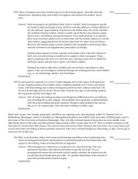 Chapter 8 3 Describe what she should know regarding daily and weekly newspapers and national advertisers’ use of each