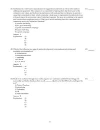 Chapter 18 2 Which of the following is a stage of market development in international advertising and marketing communications