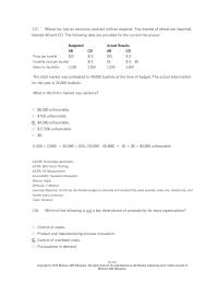 Accounting Chapter 16 7 Wheat Inc. has an exclusive contract with an exporter. Two brands of wheat are imported, labeled AB and CD