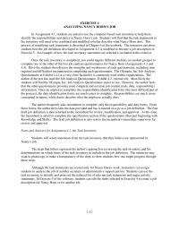 Human Resources Chapter 04 Homework It is important that students become very familiar with the content of Nancy Horn’s job before they proceed with this exercise.