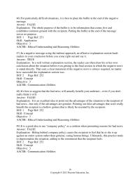 Business Communication Chapter 9 2 For particularly difficult situations, it is best to place the buffer at the end of the negative message
