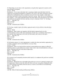 Business Communication Chapter 13 2 Depending on your status in the organization, using the direct approach in reports can be misconstrued as arrogance