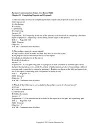 Business Communication Chapter 15 1 The four tasks involved in completing business reports and proposals include all of the following except