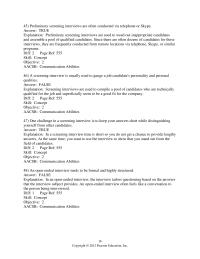 Business Communication Chapter 19 2 A screening interview is usually used to gauge a job candidate’s personality and personal qualities