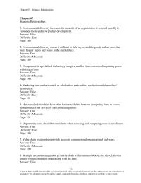 Marketing Chapter 7 1 Competence in specialized technology can give smaller firms extensive bargaining power with larger firms