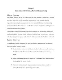 Chapter 1 Chapter 1&nbsp;Understand the importance of using clear and consistent evaluation criteria to evaluate the effectiveness of practicing school leaders