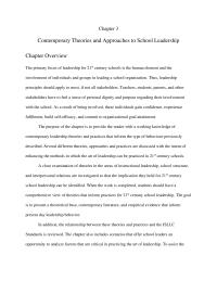 Chapter 3 Chapter 3&nbsp;Describe procedures that can be used in a variety of situations to foster effectiveness in a&nbsp;leadership role