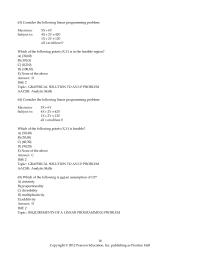 Management Chapter 07 2 How does the case of alternate optimal solutions, as a special case in linear programming, compare to the two other special cases