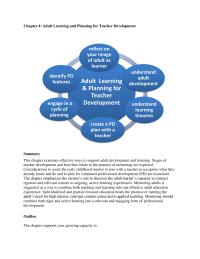 Chapter 4 Homework Stages of teacher development and how they relate to the practice of mentoring are&nbsp;