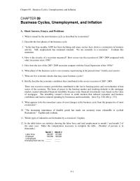 Economics Chapter 9 1 What appears to be the immediate cause of most changes in the business&nbsp;
