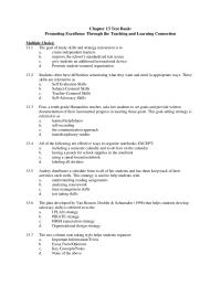 Chapter 13 1 The goal of study skills and strategy instruction is to
