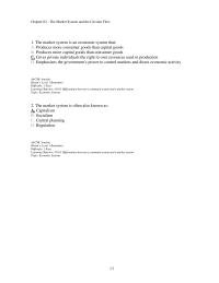 Economics Chapter 2d 1 The Market System Economic System That Produces More Consumer Goods Than Capital