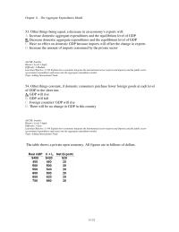 Economics Chapter 11d 2 Other Things Being Equal Decrease Economy Exports Will Increase Domestic Aggregate