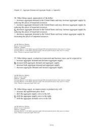 Economics Chapter 12d 2 Other Things Equal Appreciation The Dollar Increases Aggregate Demand The United