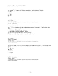 Economics Chapter 13d 3 The Us Federal Debt Held Foreigners 2009 China Held Roughly 90