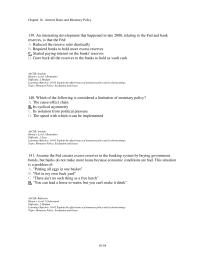 Economics Chapter 16d 4 Interesting Development That Happened Late 2008 Relating The Fed And Bank