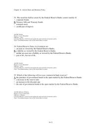 Economics Chapter 16d 2 The Securities Held Assets The Federal Reserve Banks Consist Mainly Of
