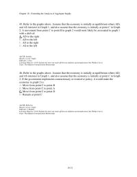 Economics Chapter 18d 2 Movement From Point Point Graph Would Most Likely Associated Graph With Shift