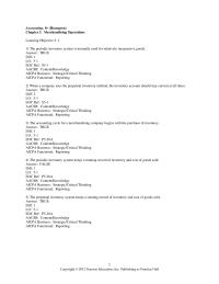 Accounting Chapter 5 1 A count of the physical inventory at year-end shows that there is actually