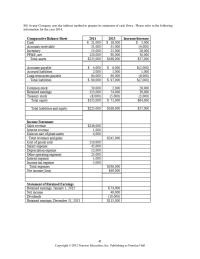 Accounting Chapter 14 3 Where would this transaction appear when the company prepares the statement of cash flows