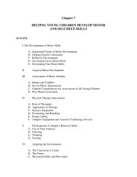 Chapter 7 Chapter 7 How does a child who experiences tactile defensiveness react to being touched