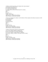 Accounting Chapter 15 3 Which of the following statements can be correctly concluded from the above data